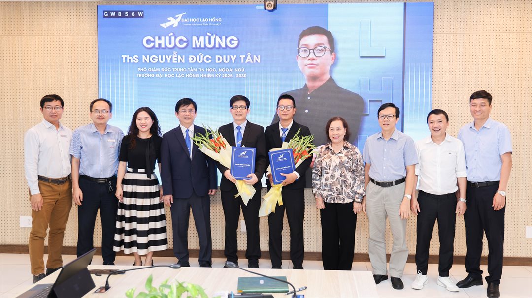 LHU kiện toàn nhân sự, bổ nhiệm thêm 02 phó trưởng đơn vị nhiệm kỳ 2025 – 2030
